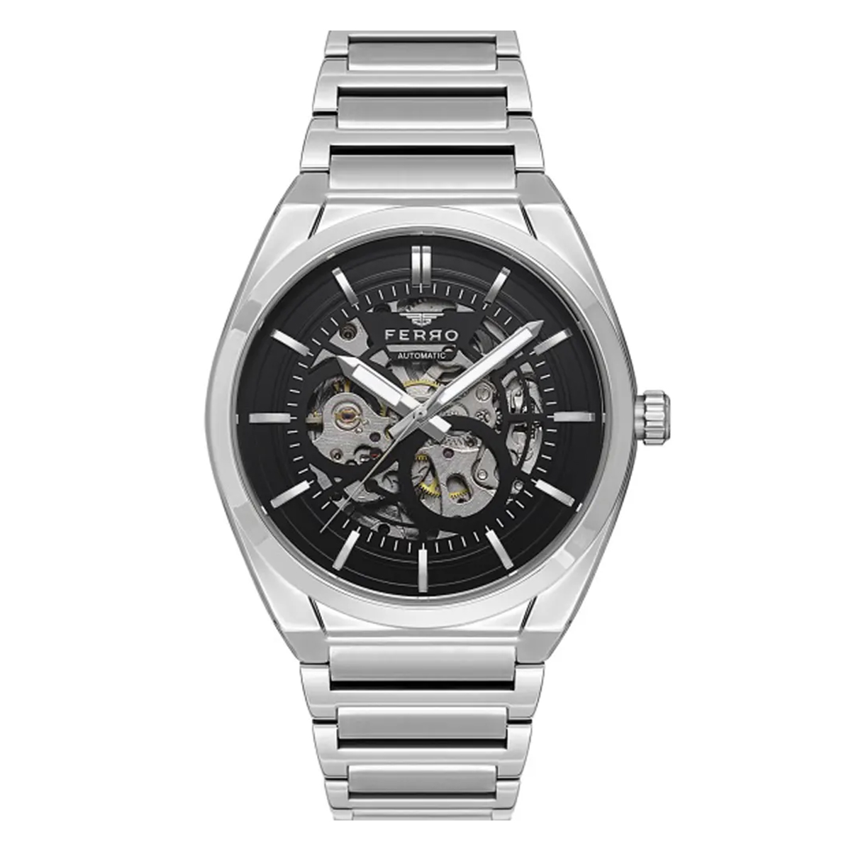 MONTRE FERRO HOMME CHRONO ACIER